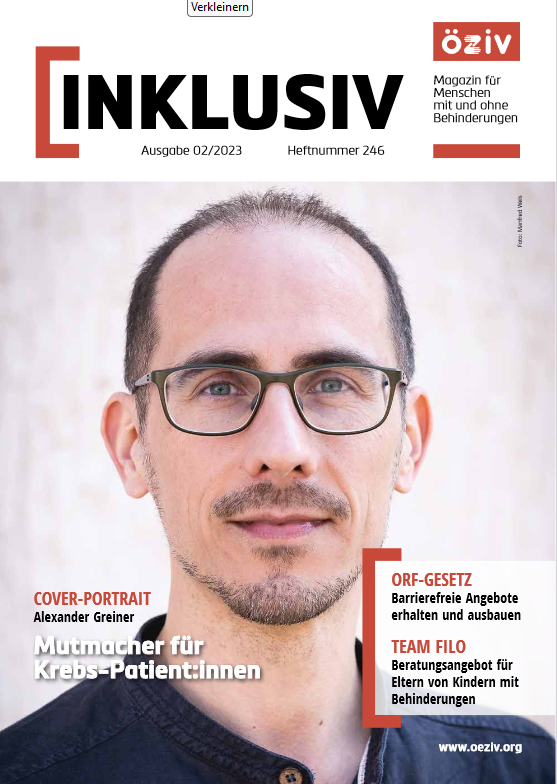 ÖZIV-Inklusiv Cover Ausgabe 02.2023